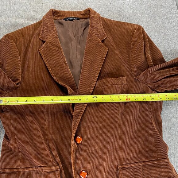 Jonathan Edwards Two Button Corduroy Blazer Men's 42R Brown Top - Picture 9 of 13